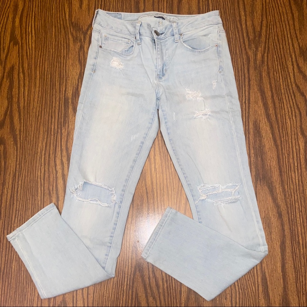 Light Blue American Eagle Skinny Jean